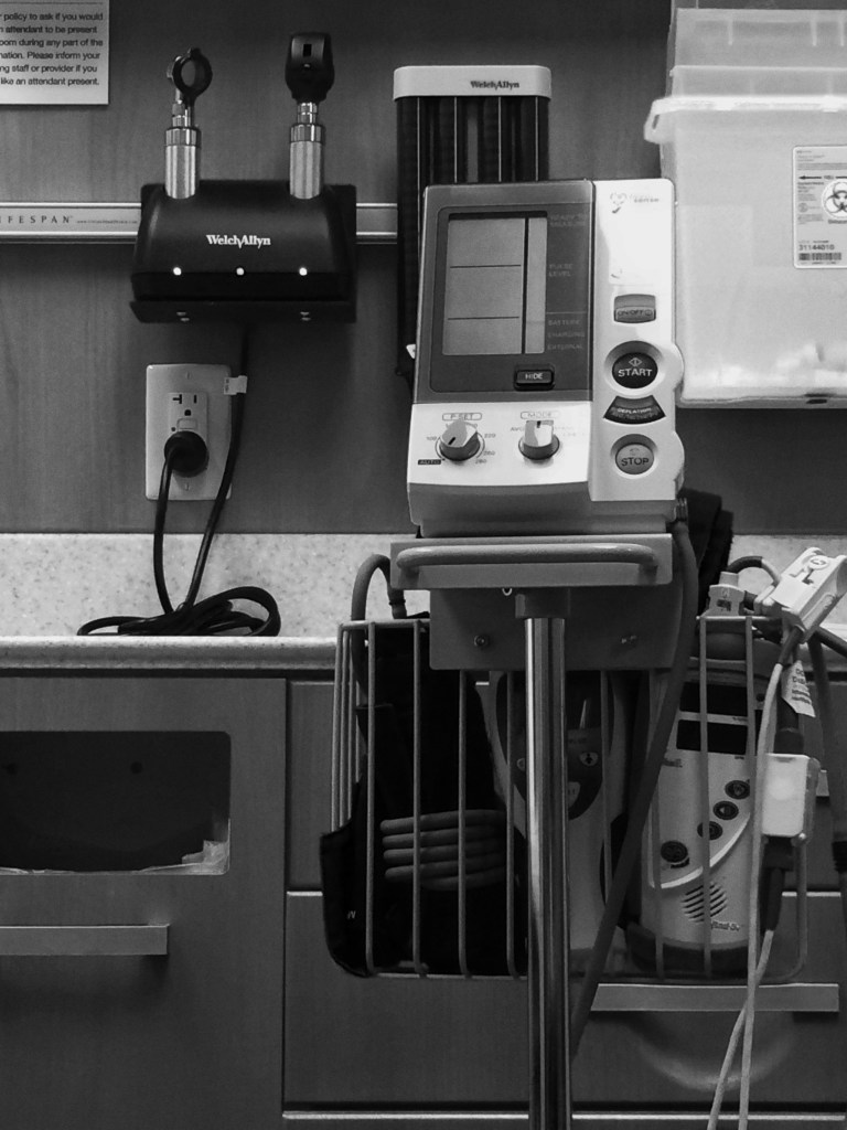 Waiting in the Dr. office.