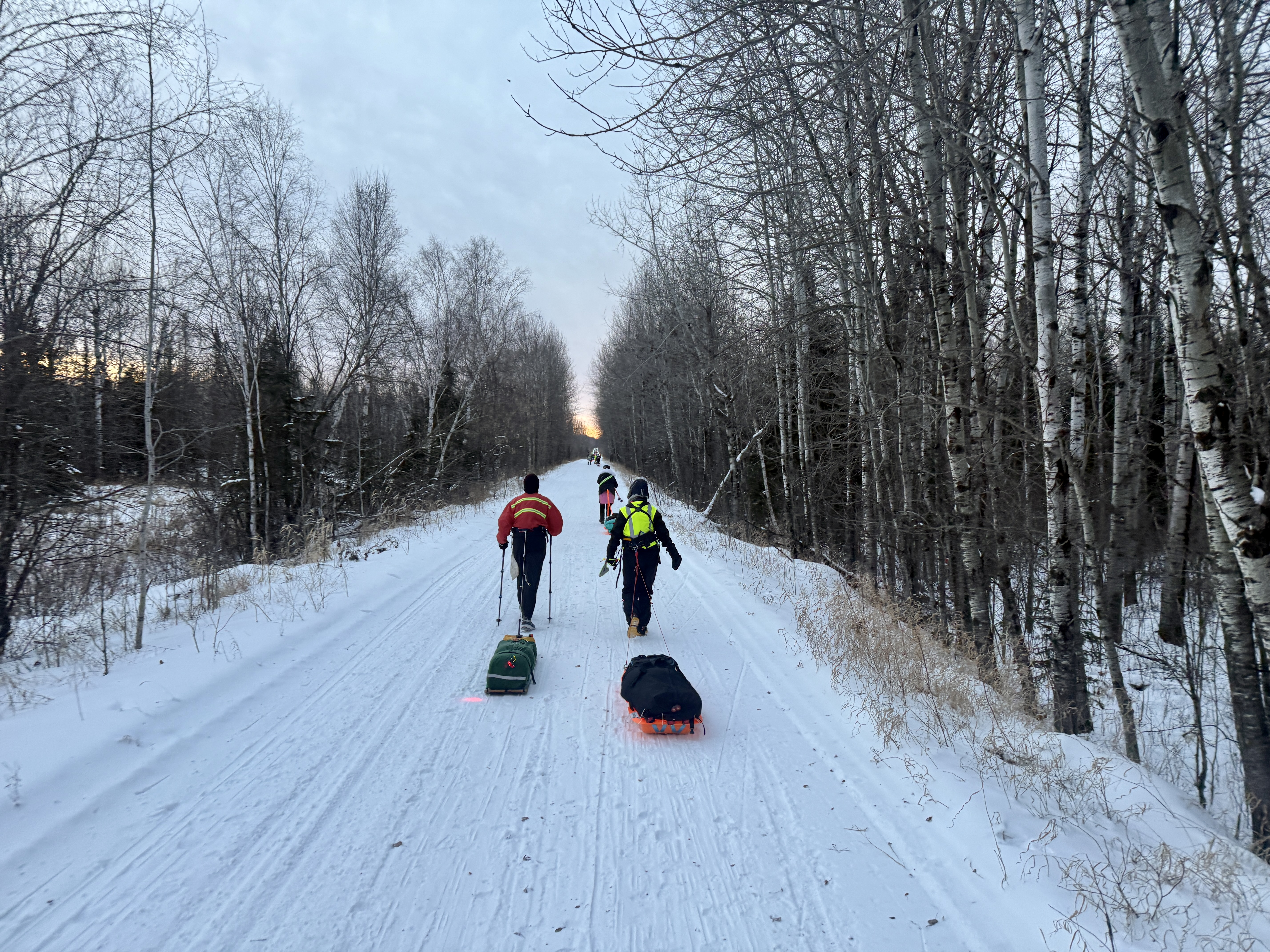 Walking into the sunrise